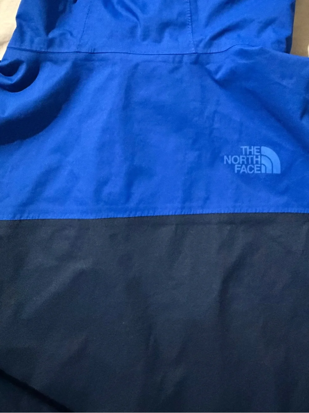 The North Face Axel Triclimate Kids Navy & Royal Blue Hooded Rain Jacket Medium